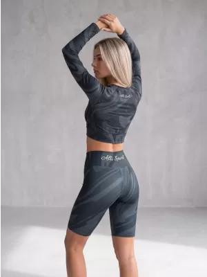 Premium-Overknee-Leggings für Damen (neue Größen) ALTISPORT VOJ/ALW072LEG06 SCHWARZ