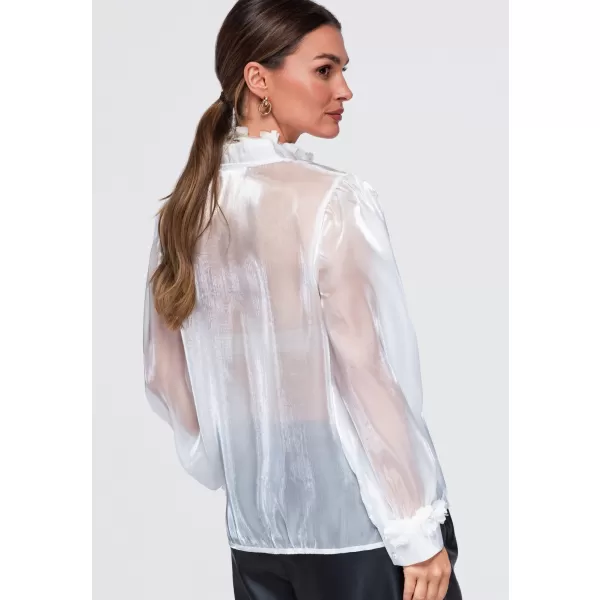  Damenbluse OMBRE OW-TS-E0086 WEIß 