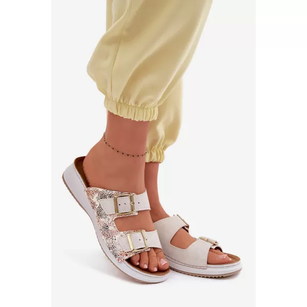  Damenhausschuhe INBLU SD000001 BEIGE 