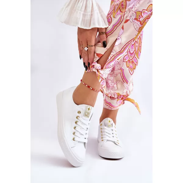  Damen-Sneaker EVENTO 9SP30-1141 WEIß/GOLD 