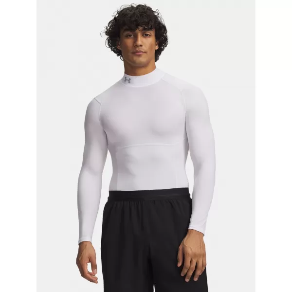 Herren-T-Shirt UNDER ARMOUR UA HG ELITE COMP MOCK LS 6015385-100 WEIß 