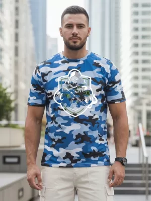 Herren-T-Shirt DSTREET NX2003R-SK-M BLAU