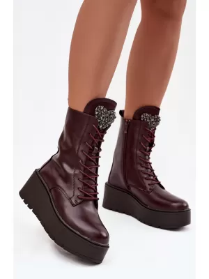 Damenschuhe BOTO SFY2478-19 ROTWEIN