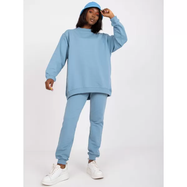  Damen-Sweatshirt BASIC FEEL GOOD AP-BL-A-R001 HELLBLAU 