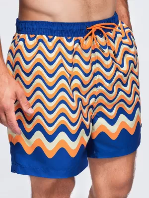 Herrenshorts OMBRE OM-SRSS-0221 ORANGE UND BLAU