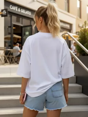 Damen-T-Shirt DSTREET NX9004RY-WH-O WEIß