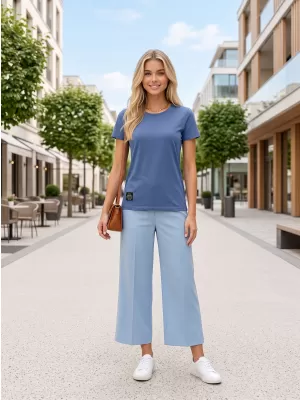 Damen-T-Shirt ALTISPORT NP/ALWST26001 JEANSBLAU