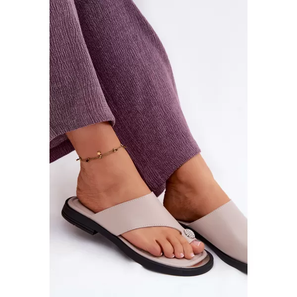  Damen-Flip-Flops VINCEZA 62307 BEIGE 
