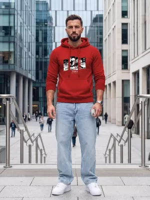 Herren-Sweatshirt DSTREET NX5146BX-18-09 ROT