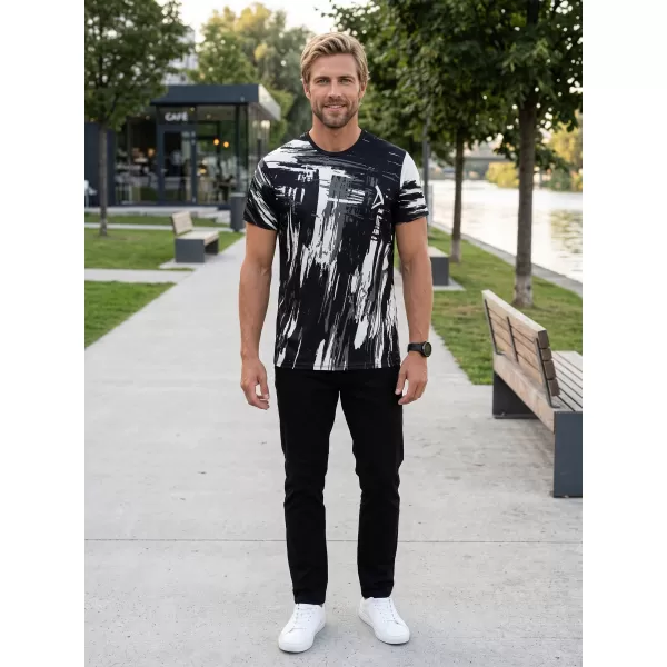  Hochwertiges Funktions-T-Shirt für Herren ALTISPORT VOJ/ALM010TR01 SCHWARZ/ELFENBEIN 