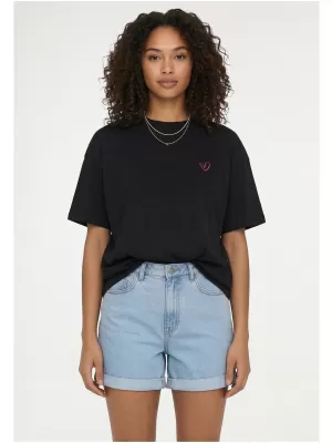 Damen-T-Shirt URBAN CLASSICS TB8754 SCHWARZ