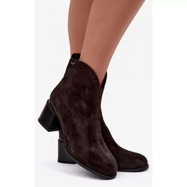  Damen-Stiefeletten VINCEZA 91178 BRAUN 