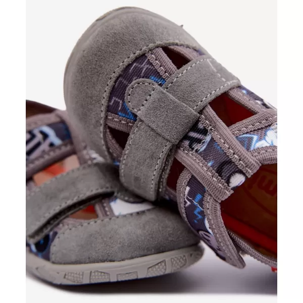  Kinderhausschuhe MILAMI 118/BR-36 GRAU 