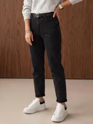 Damenjeans DSTREET 1 UY3239 SCHWARZ