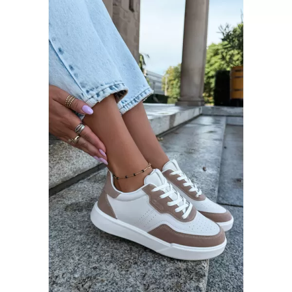  Damen-Sneaker BIG STAR SHOES UU274275 WEIß/BEIGE 