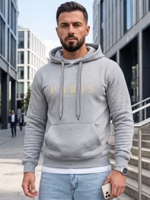 Herren-Sweatshirt DSTREET NX5147BX-02-09 HELLGRAU