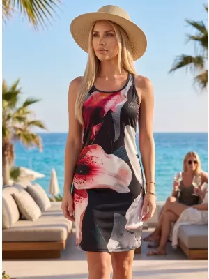 Hochwertiges Funktionskleid für Damen ALTISPORT VOJ/ALW117SAT01 LILIENDUNKEL