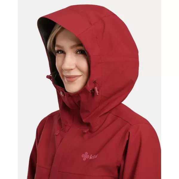  Damen-Hardshelljacke KILPI MONTANA-W 1L0102KI DUNKELROT 