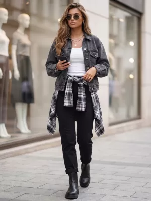 Damenjacke DSTREET TY6011 SCHWARZ