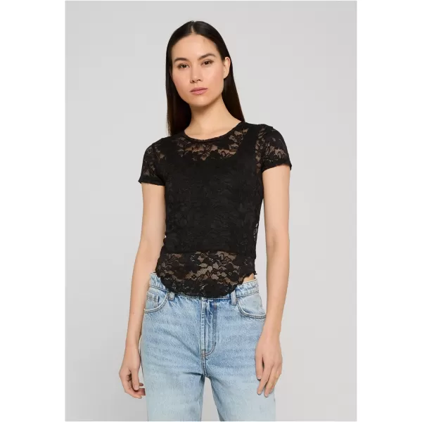  Damen-T-Shirt URBAN CLASSICS TB8385-00007 SCHWARZ 