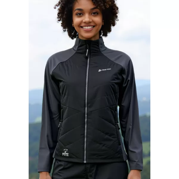  Damen-Sweatshirt ALPINE PRO JORWA 2 SCHWARZ 