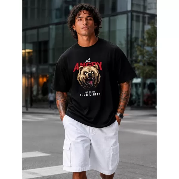  Herren-T-Shirt DSTREET NX1029R-BK-O SCHWARZ 