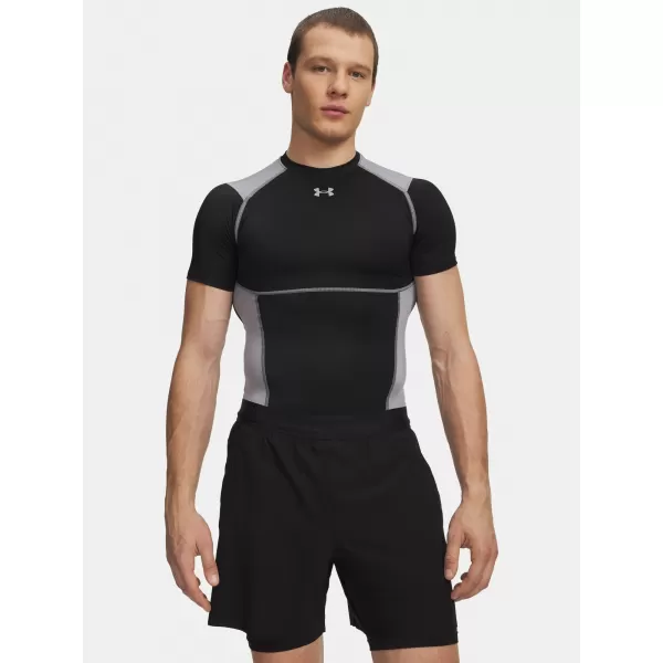  Herren-T-Shirt UNDER ARMOUR UA HG ELITE COMP SS 6015382-008 SCHWARZ 
