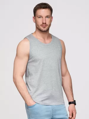 Herren-Tanktop OMBRE OM-TSBT-0272 GRAUE MELANGE