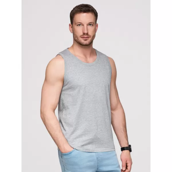  Herren-Tanktop OMBRE OM-TSBT-0272 GRAUE MELANGE 
