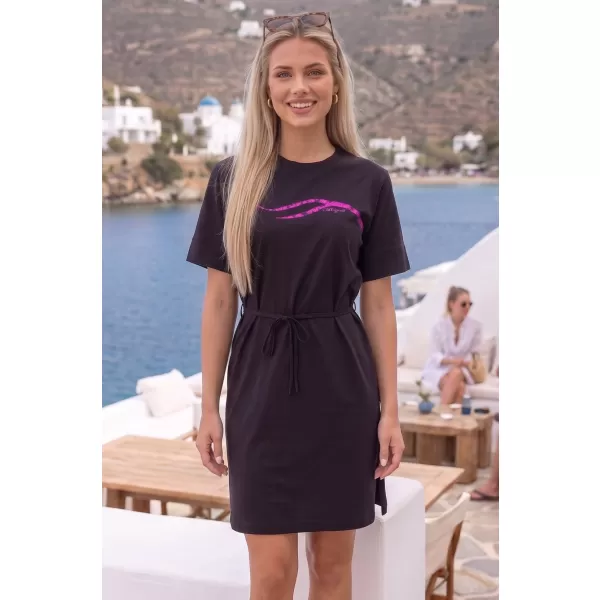  Kleid ALTISPORT ALW001816 SCHWARZ ROSA 