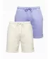 Herren-Shorts OMBRE Z129 CREME/HELLVIOLETT