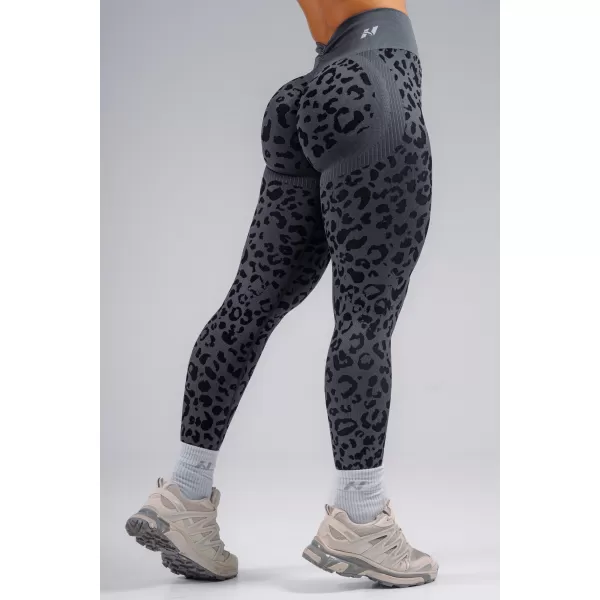  Kompressions-Push-up-Leggings mit Leopardenmuster NEBBIA PRIMAL 849 SCHWARZER LEOPARD 