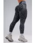Kompressions-Push-up-Leggings mit Leopardenmuster NEBBIA PRIMAL 849 SCHWARZER LEOPARD