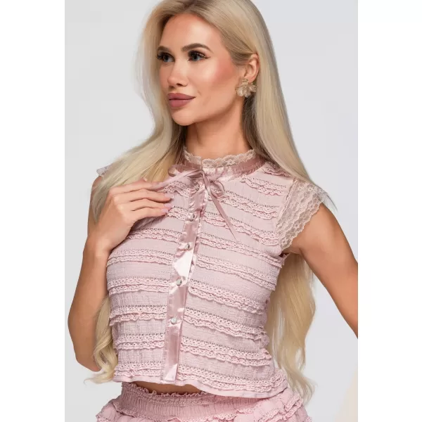  Damenbluse OMBRE OW-TS-E0066 ROSA 