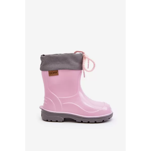  Gummistiefel für Kinder BOTO 951 PINK ROSA/GRAU 