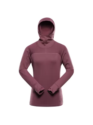 Schnell trocknendes Damen-Sweatshirt ALPINE PRO ROLTA 2 TRAUBENNEKTAR