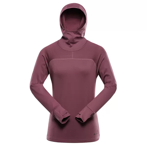  Schnell trocknendes Damen-Sweatshirt ALPINE PRO ROLTA 2 TRAUBENNEKTAR 