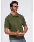 Herren-Poloshirt OMBRE OM-POSS-0178 OLIVE