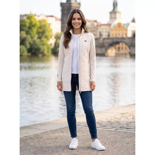  Hybridmantel für Damen ALTISPORT IRYSA HELLBEIGE 