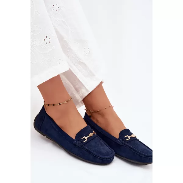  Damenmokassins BOTO FT247 MARINEBLAU 