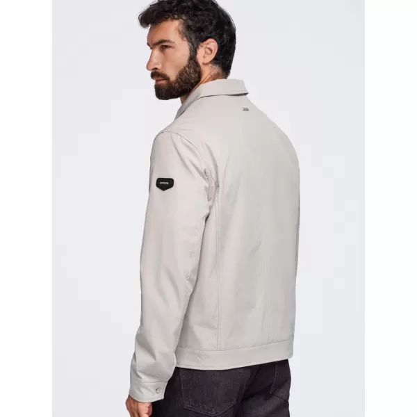  Übergangsjacke für Herren OMBRE OM-JANP-0224 GRAU-BEIGE 
