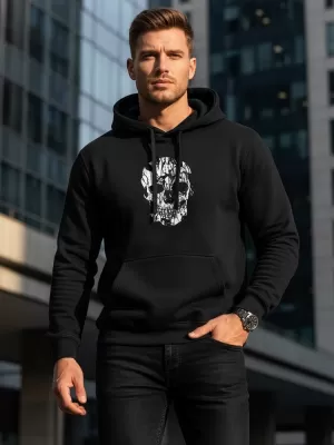Herren-Sweatshirt DSTREET NX0034B-BK SCHWARZ