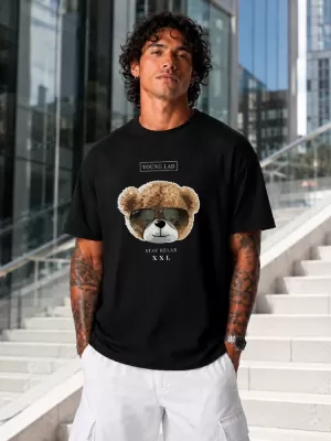 Herren-T-Shirt DSTREET NX1023R-BK-O SCHWARZ