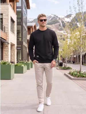 Herren-Sweatshirt ALTISPORT NP/ALMST43001 SCHWARZER OPAL