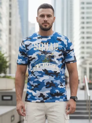 Herren-T-Shirt DSTREET NX2005R-SK-M BLAU