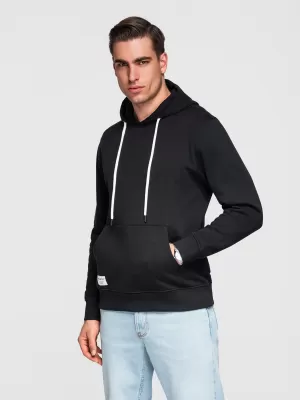 Herren-Sweatshirt OMBRE OM-SSBN-0270 SCHWARZ