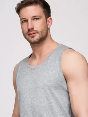 Herren-Tanktop OMBRE OM-TSBT-0272 GRAUE MELANGE