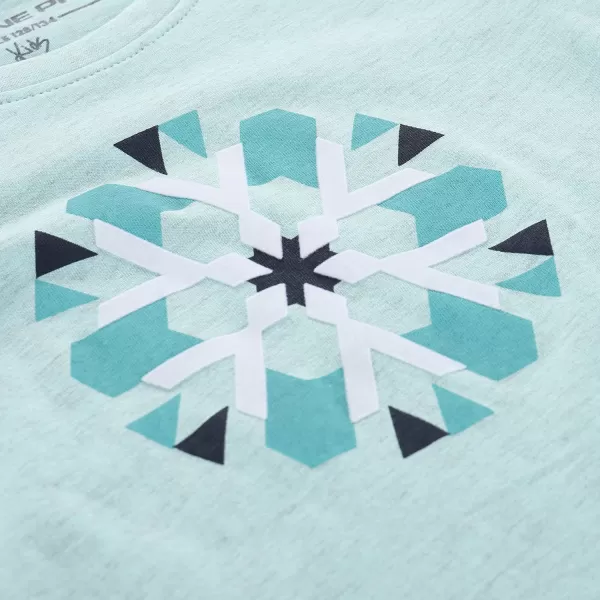 Meliertes T-Shirt für Kinder ALPINE PRO REJO 3 HELLBLAUE PC-VARIANTE 