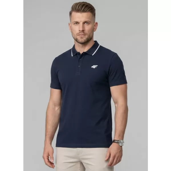  Herren-T-Shirt mit Kragen 4F WMM00TPTSM0773 GEWOHNHEITEN 
