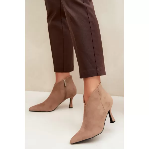  Damen-Stiefeletten BOTO D-219 KHAKI 